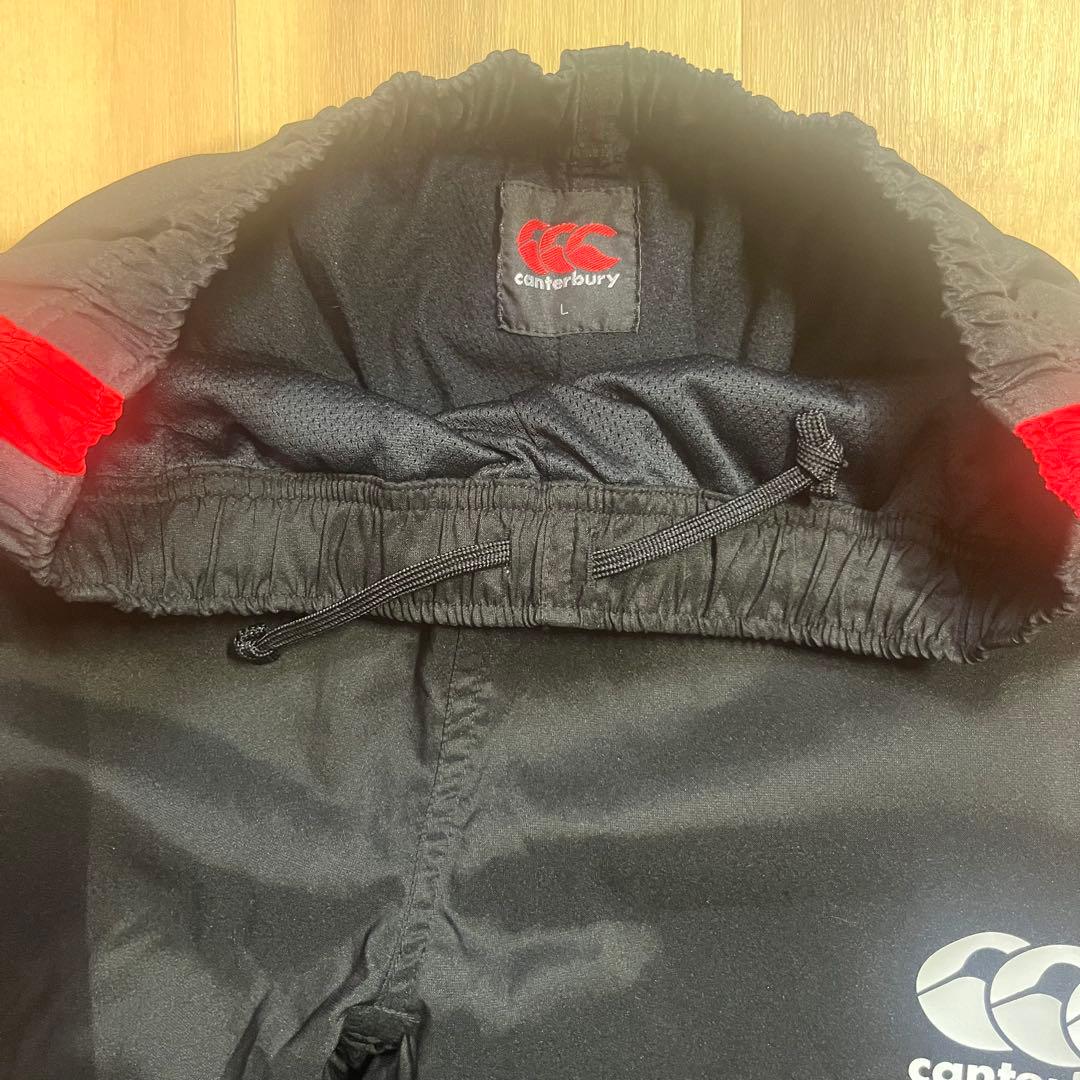 B*e様 canterbury ウォームアップウェア 上下セット 黒/赤　少し厚