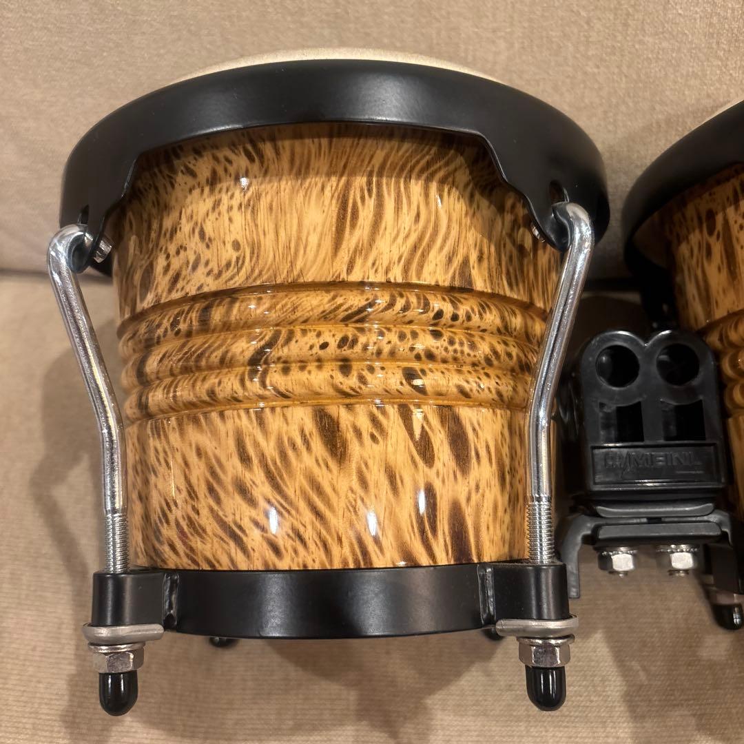 MEINL マイネル　ウッドボンゴ 豹柄　　ケース+ボンゴヘッド2種セット