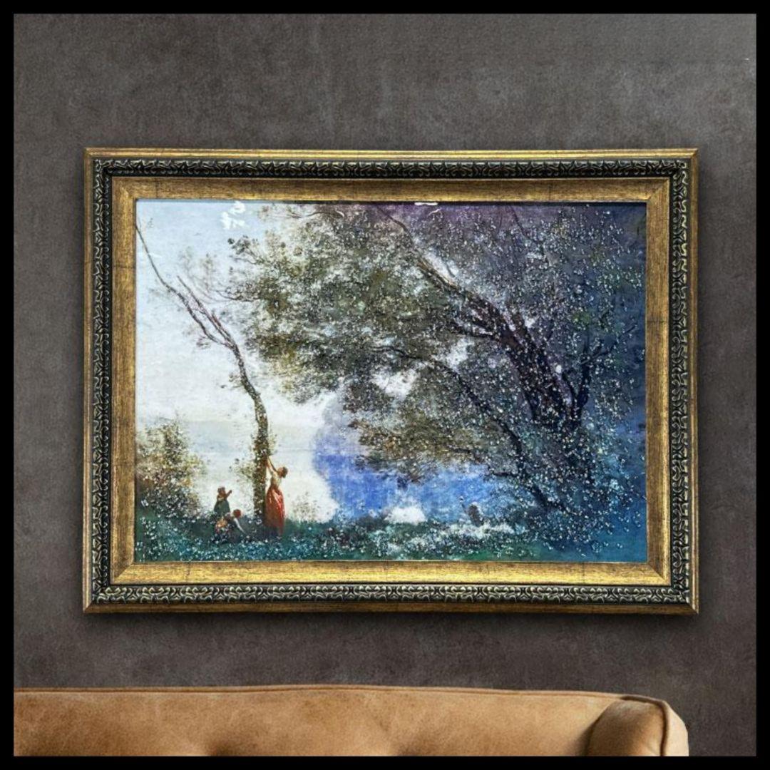 輸入雑貨　天然石　『モルトフォンテーヌの思い出 』　水晶絵　クリスタルアート