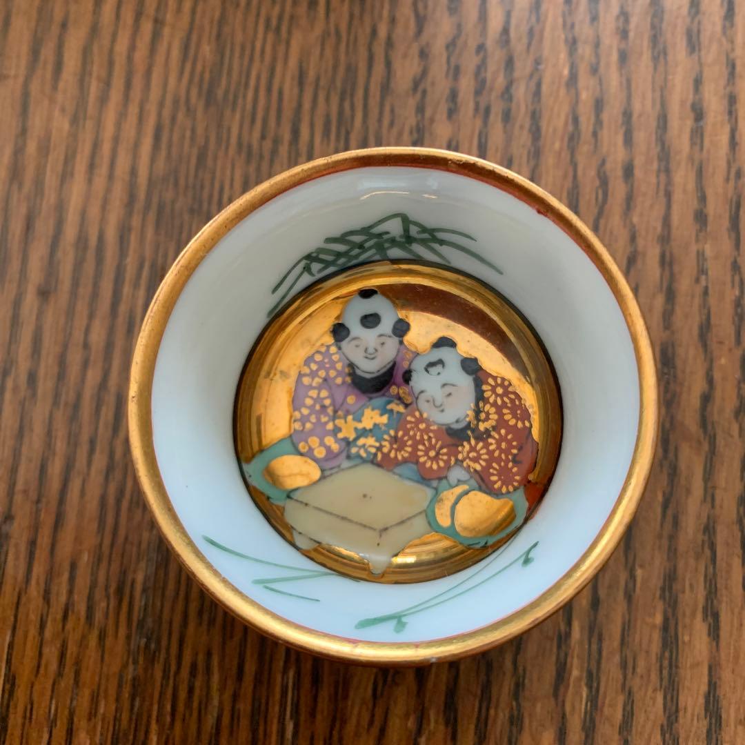 九谷焼⭐️杯五客⭐️共箱付⭐️蔵保管