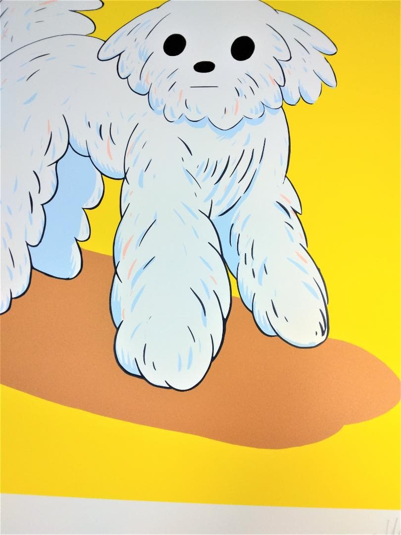 天野タケル 　The Dog　ハンドサイン・ナンバー入り シルクスクリーン 版画