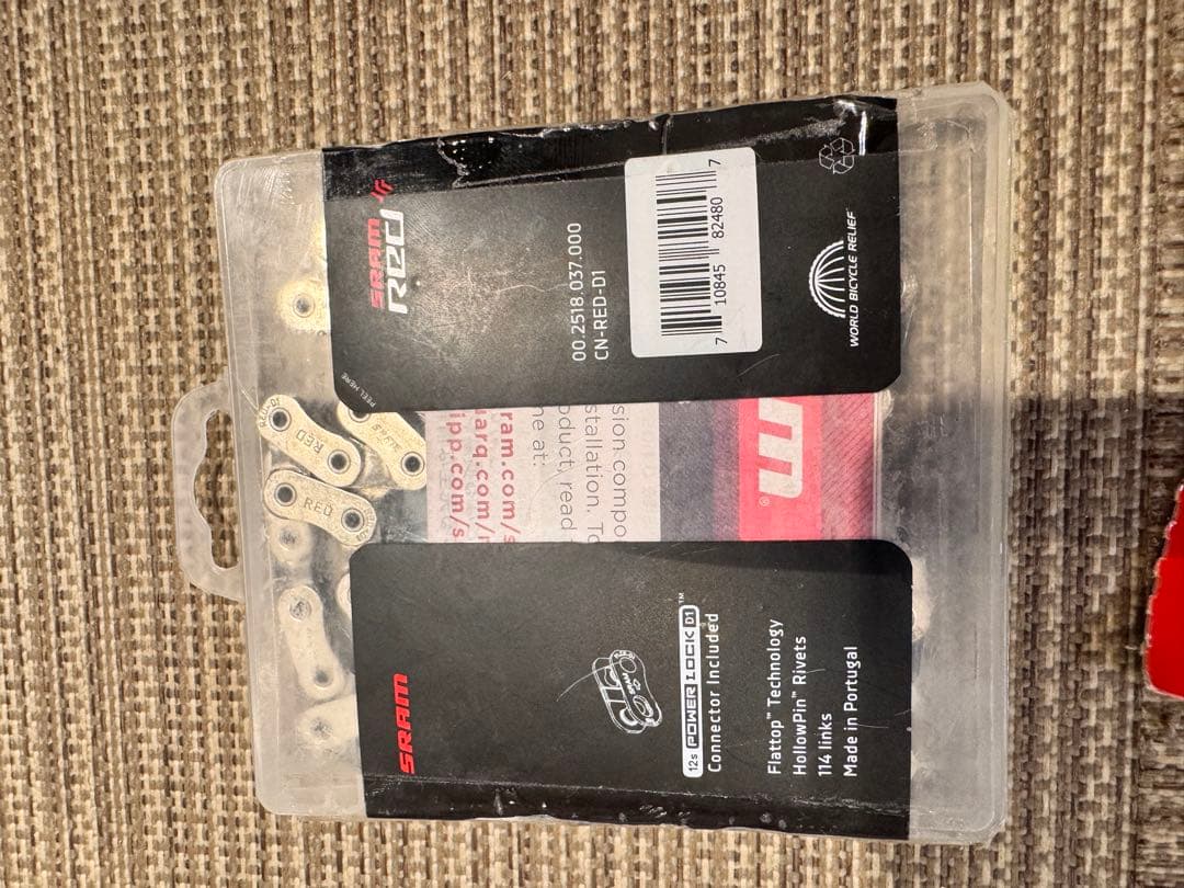 SRAM RED AXS 電動前後ディレイラー・バッテリー　未使用チェーンセット