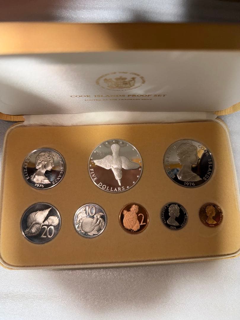 フランクリンミント 1976年度クック諸島プルーフ貨幣セット