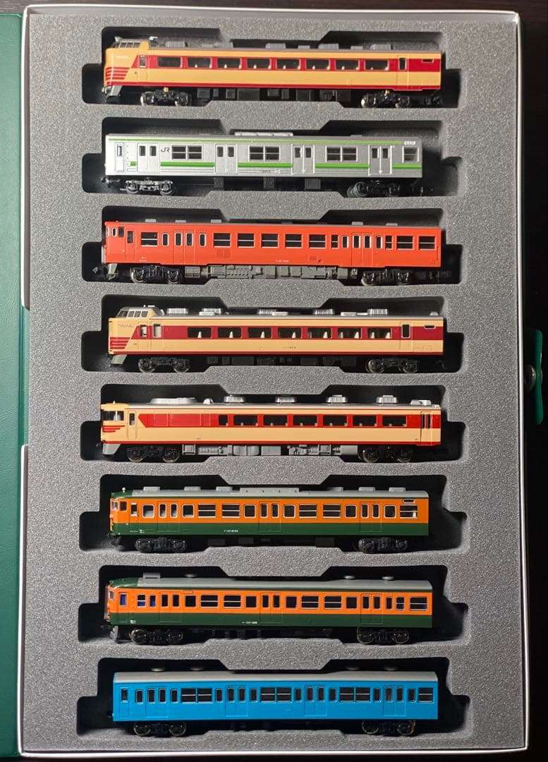 Nゲージ 車両8両セット 動力車あり ライト点灯