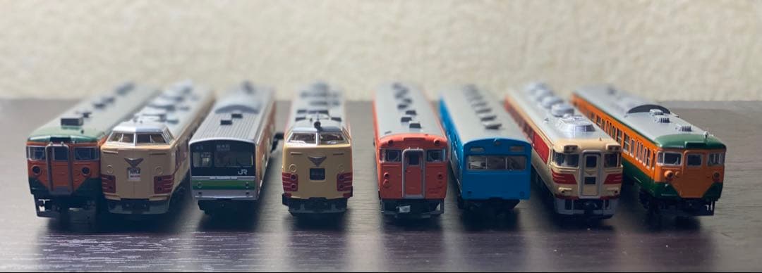 Nゲージ 車両8両セット 動力車あり ライト点灯