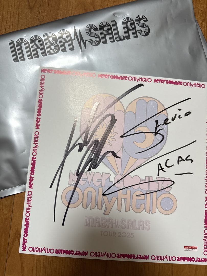 INABA/SALAS サイン色紙　B’z 稲葉浩志 サラス　イナサラ 会場限定