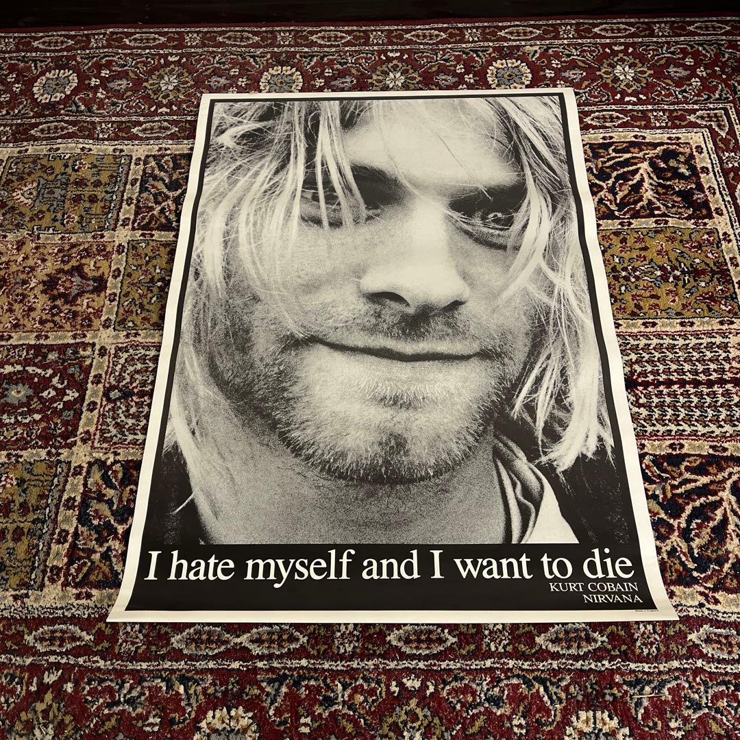 90s当時物◼︎英国製 カートコバーン nirvana ニルヴァーナ ポスター