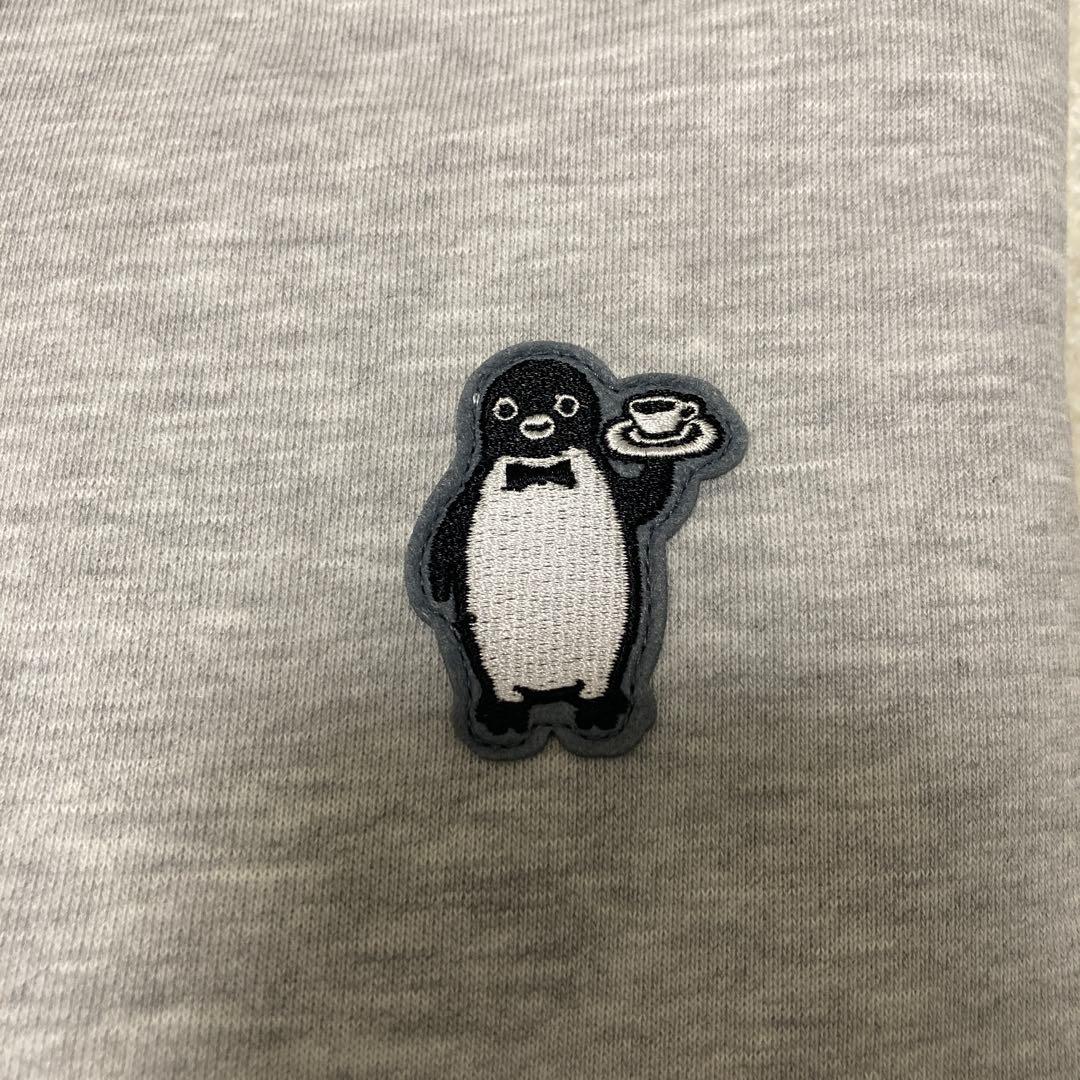 もふもふ⭐️　Suicaのペンギン　裏毛カーディガン　Mサイズ　クロ&グレー