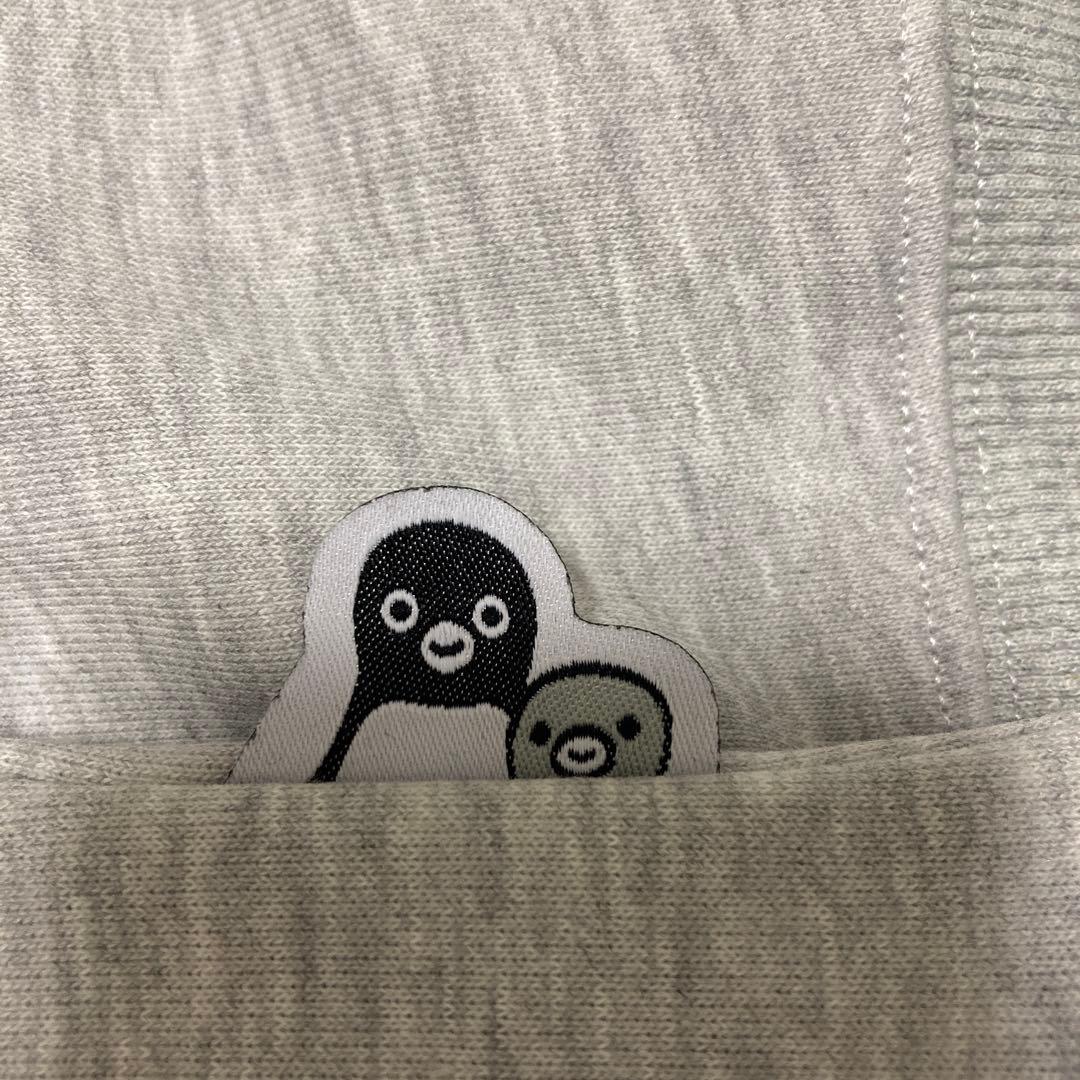 もふもふ⭐️　Suicaのペンギン　裏毛カーディガン　Mサイズ　クロ&グレー