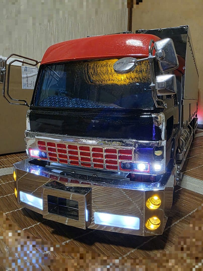 【6月7日まで限定価格】1/14 デコトラ ラジコン 日野 ドルフィン　ムネトラ