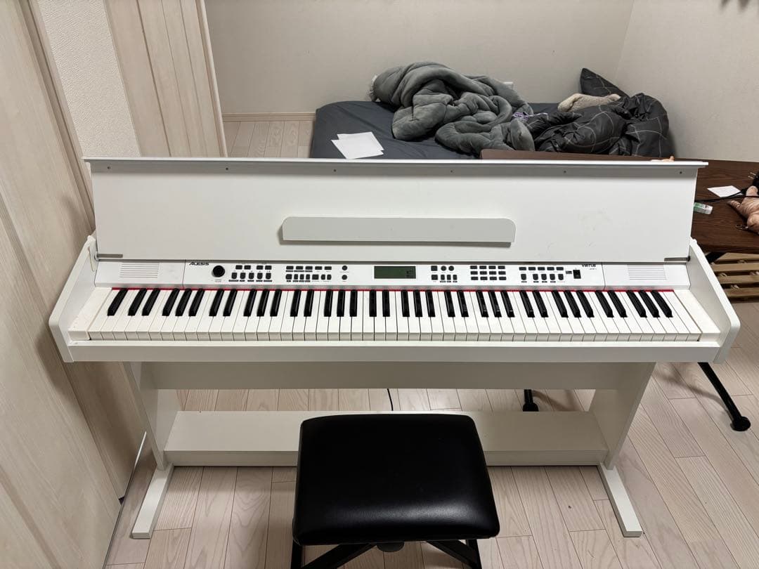 ホワイト電子ピアノ 88鍵盤