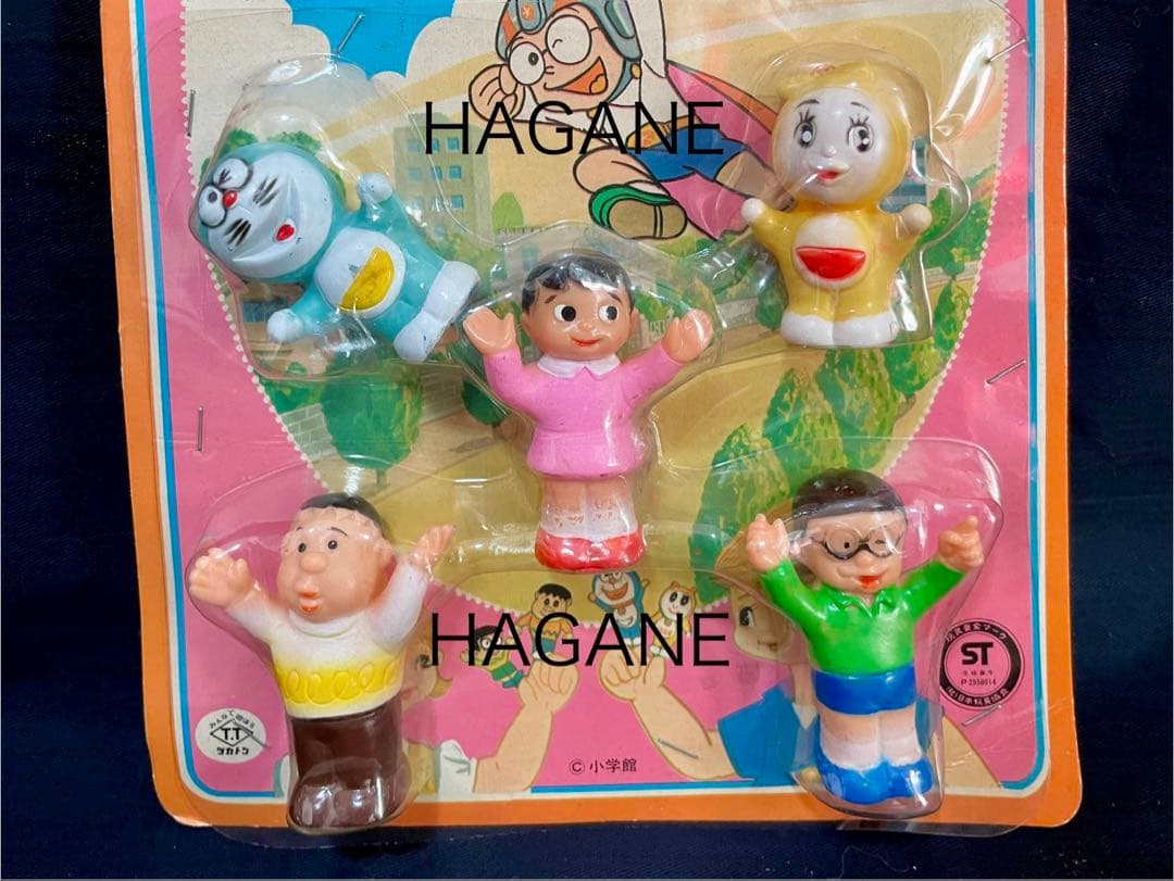 ドラえもん指人形セット タカトクトイス 完全デッドストック未開封極美品 小学館
