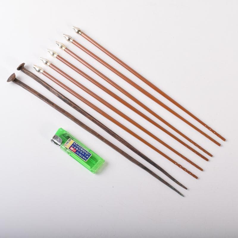 茶道具　南鐐　桐実頭など　火箸　四組まとめて　M　7099