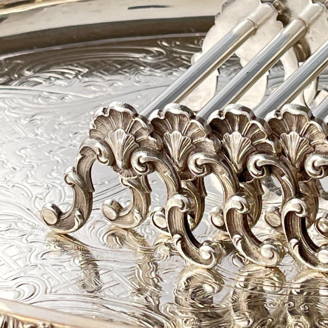 【仏蘭西】ルイ15世様式 Louis XVナイフレスト 6個組