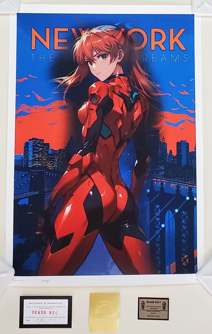 DEATH NYC　惣流・アスカ・ラングレー　新世紀エヴァンゲリオン　ポスター