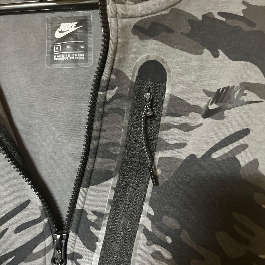NIKE ナイキ　テックフリース　パーカー　迷彩柄セットアップ　XL