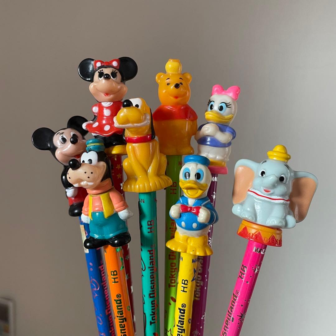 激レア マスコット鉛筆セット ディズニーランド レトロ