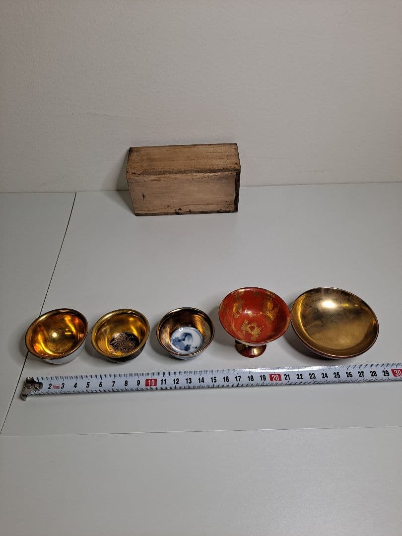 古い九谷3点 他2点 お猪口 盃 合5点