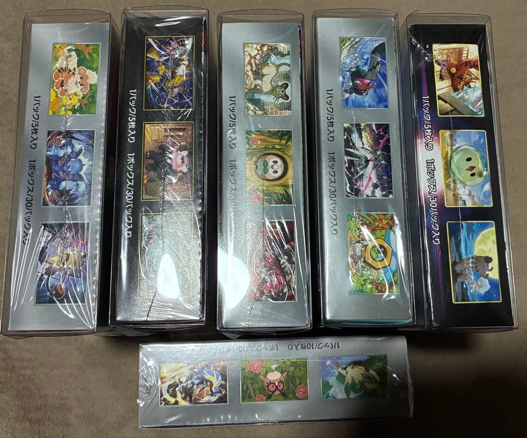 ポケモンカード　box シュリンク付き　6Box