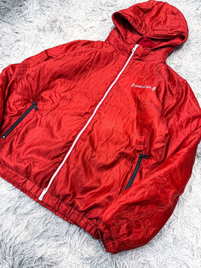 まつたけ MARK&LONA マークアンドロナ 中綿ジャケット スカルロゴ