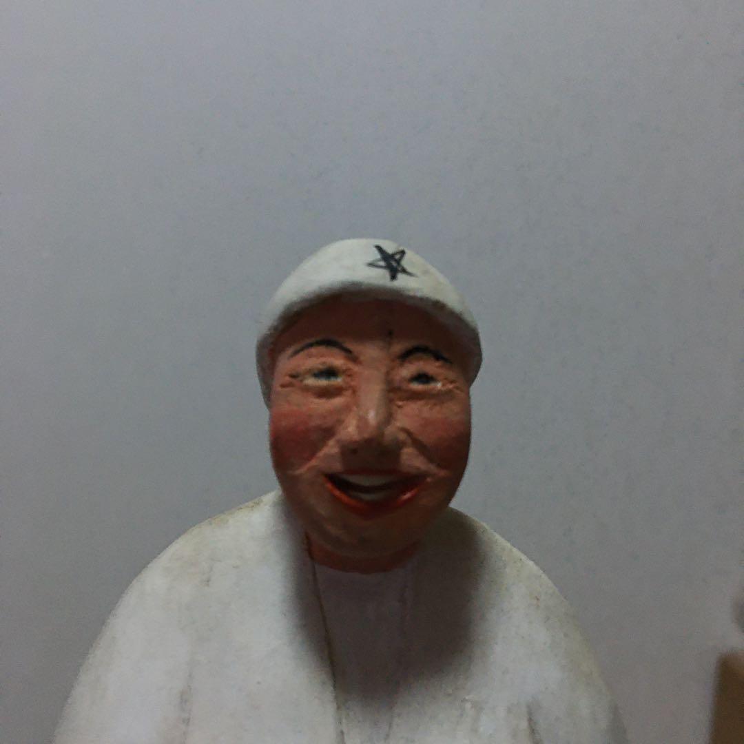 海女のむめさん　木彫人形　鳥羽水族館　木彫彩色　昭和レトロ　いやげもの　こけし