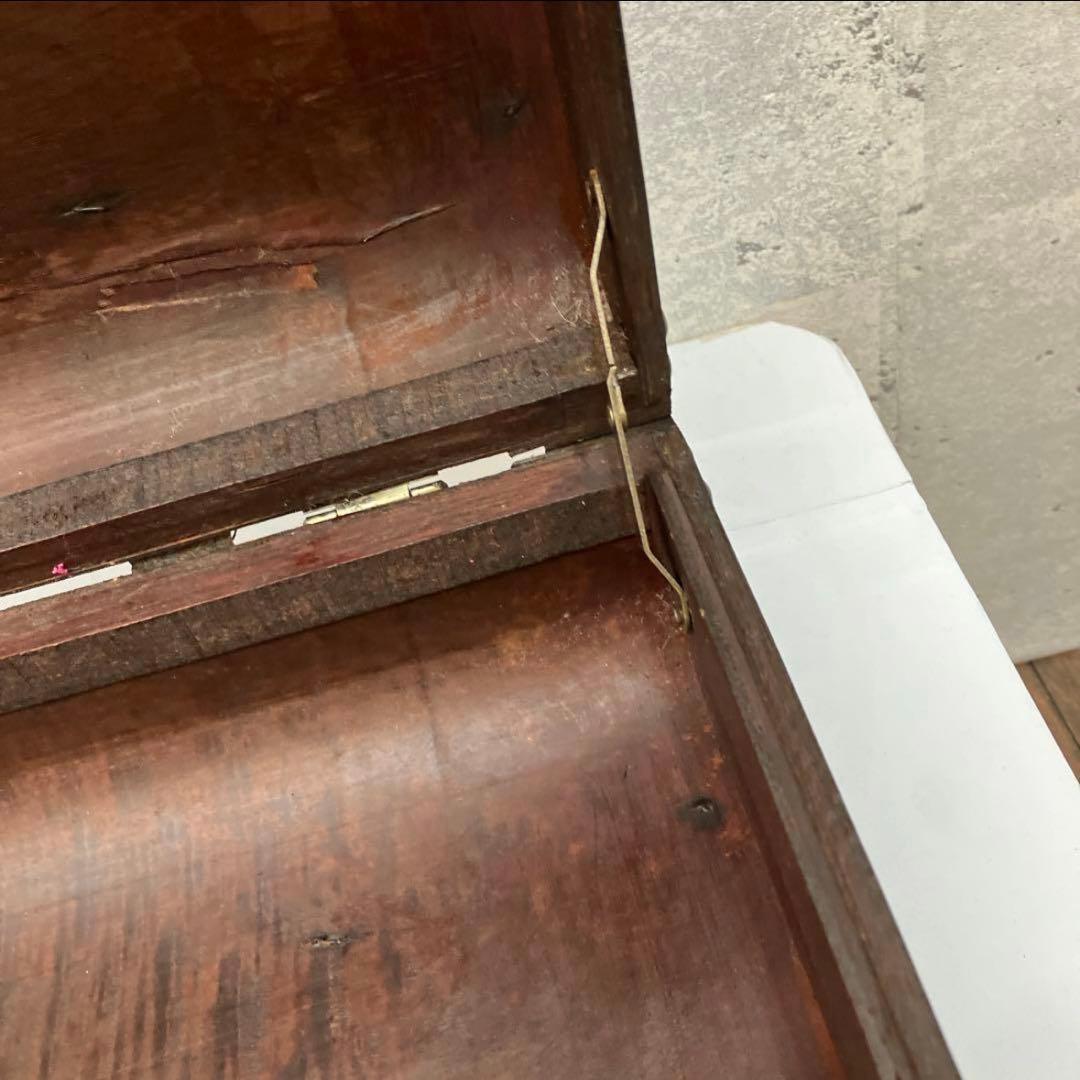 アンティーク 木製 ウッドトランク 木製スーツケース ダークブラウン