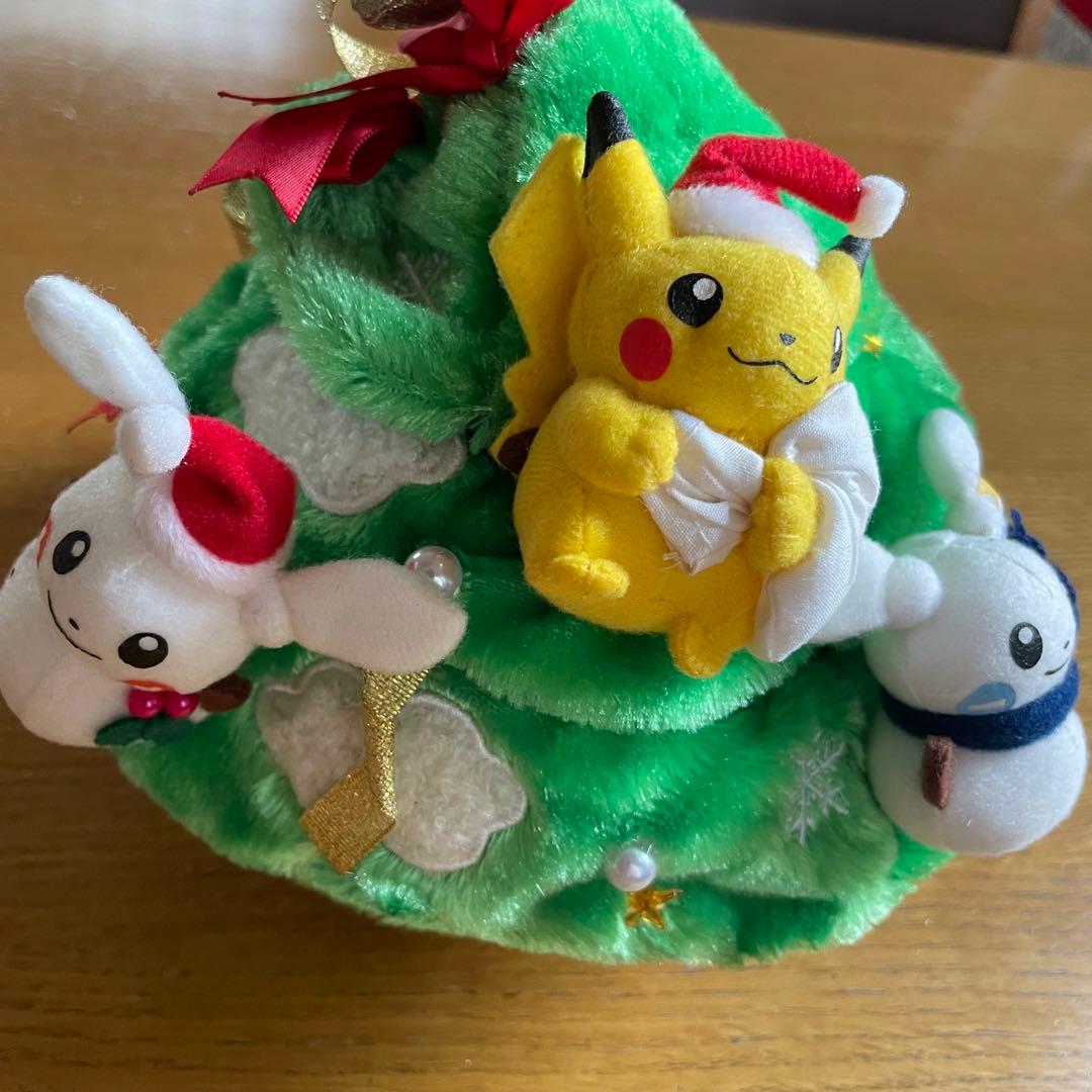 新品　タグ付き　ポケモンセンターXmasツリー・ピカチュウプラスルマイナン