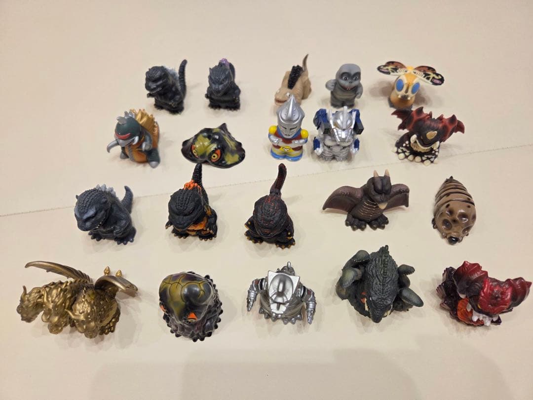 ゴジラ ソフビパペットマスコット　第1弾＋第2弾