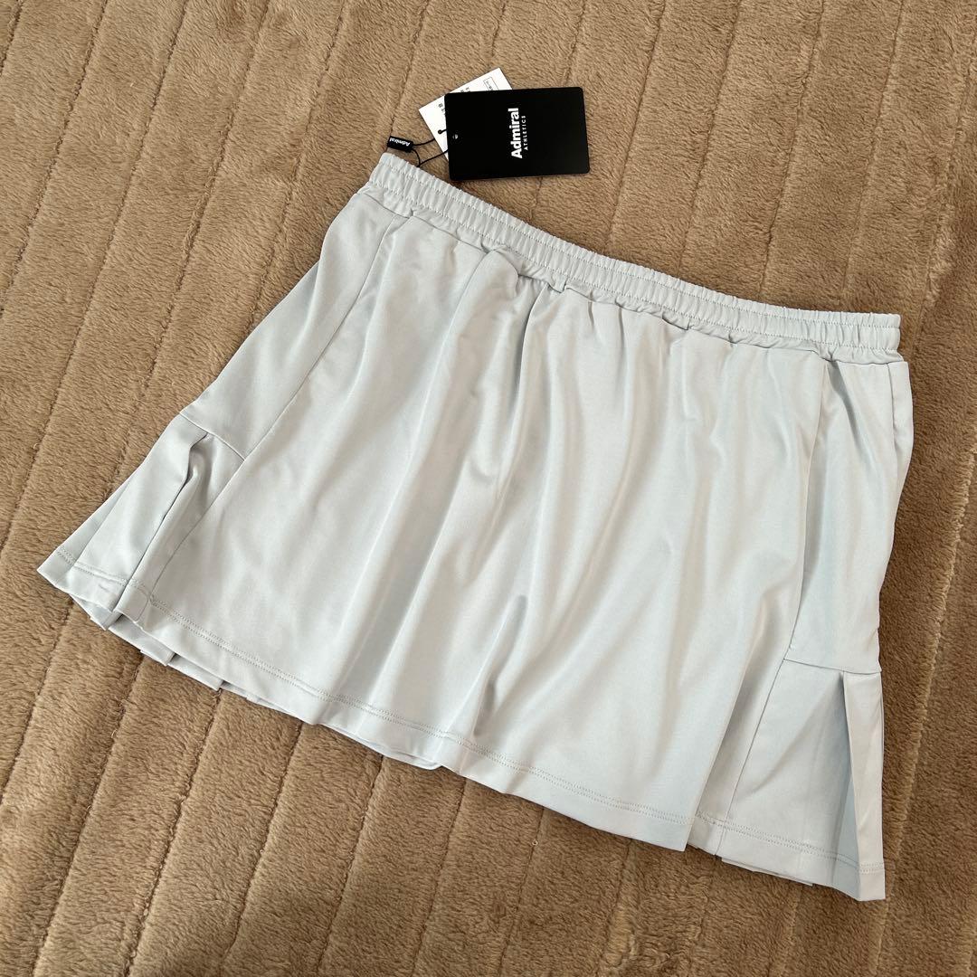 新作Admiral テニススカート M グレー ATLA509
