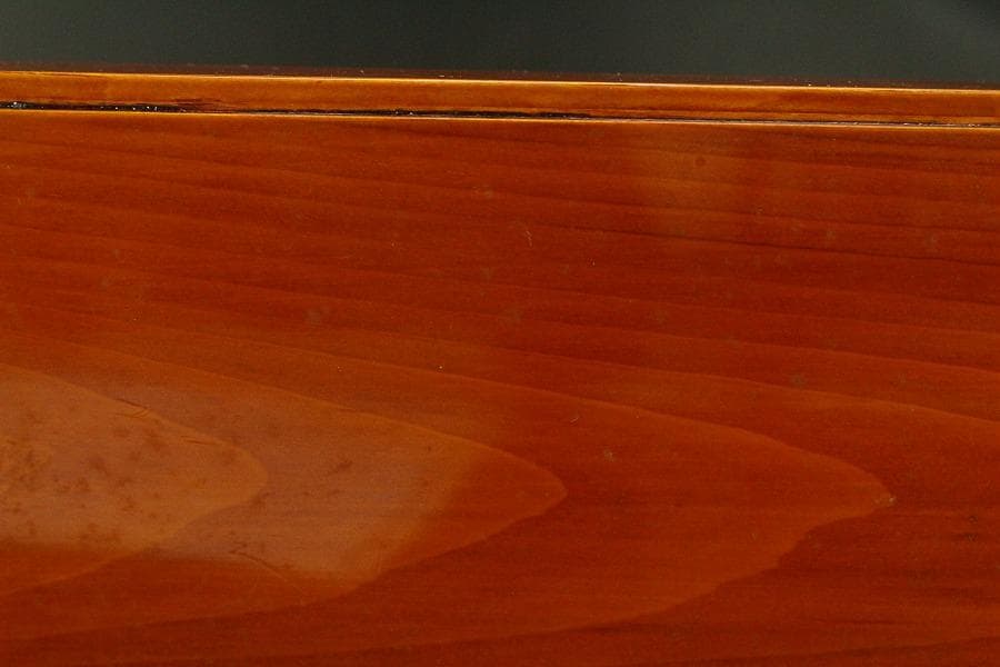 漆 溜塗 重硯 色絵 結び陶水滴(A915)