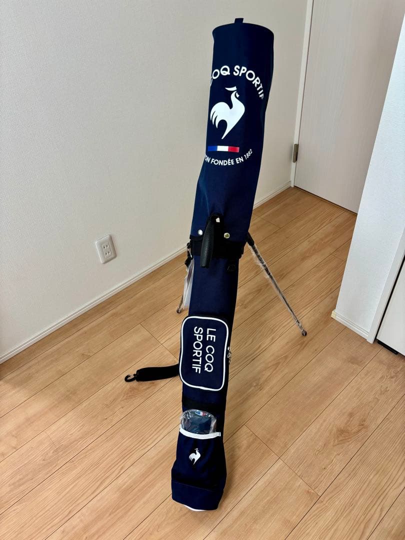 【新品未使用】LE COQ SPORTIF スタンド式キャディバッグ ネイビー