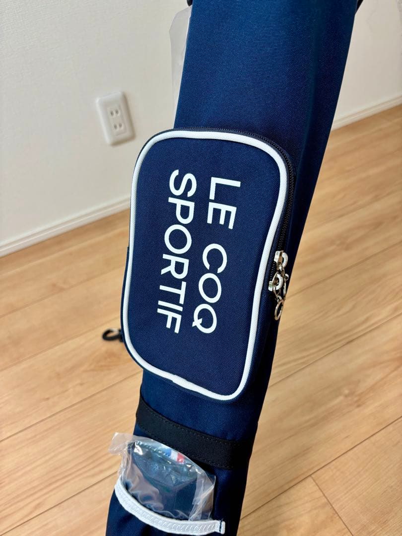 【新品未使用】LE COQ SPORTIF スタンド式キャディバッグ ネイビー