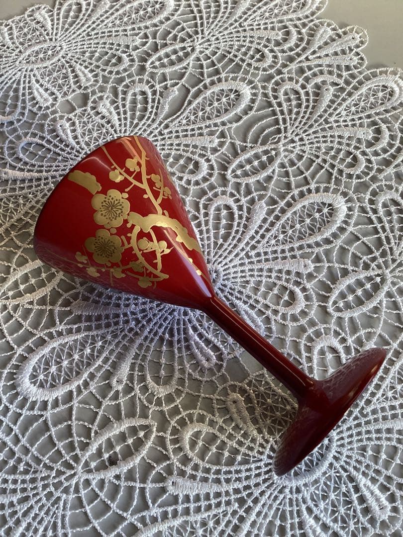 蒔絵　大阪尚美堂造り　酒盃　六客