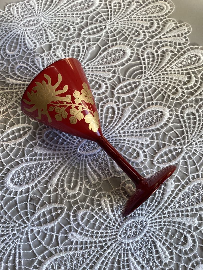 蒔絵　大阪尚美堂造り　酒盃　六客