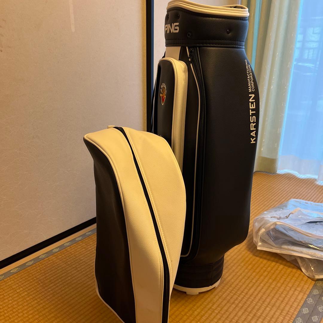 PING キャディバッグ 黒/白 Arizonaロゴ