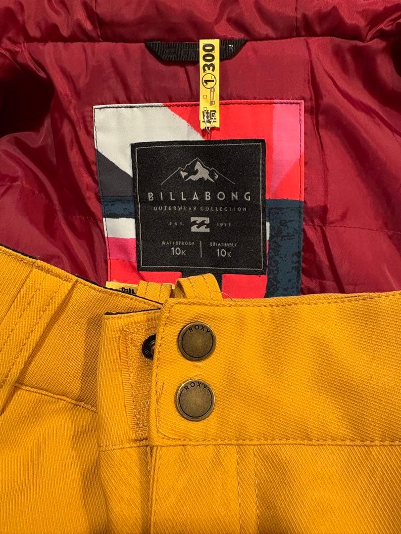 お値下げ！【美品】BILLABONG & ROXY スノーボードウェア セット