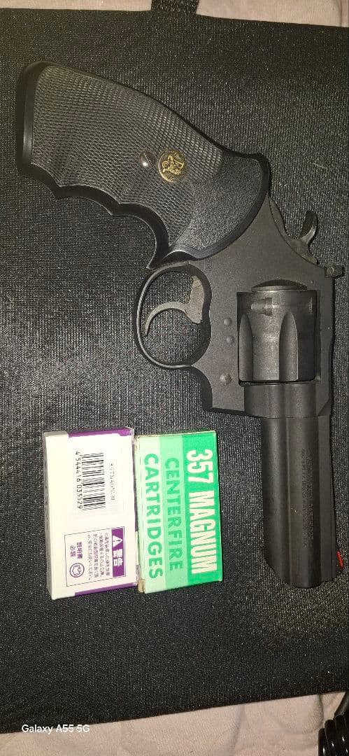 ksc コルト　キングコブラ　発火式　HW　モデルガン　スピードローダー　遊戯銃