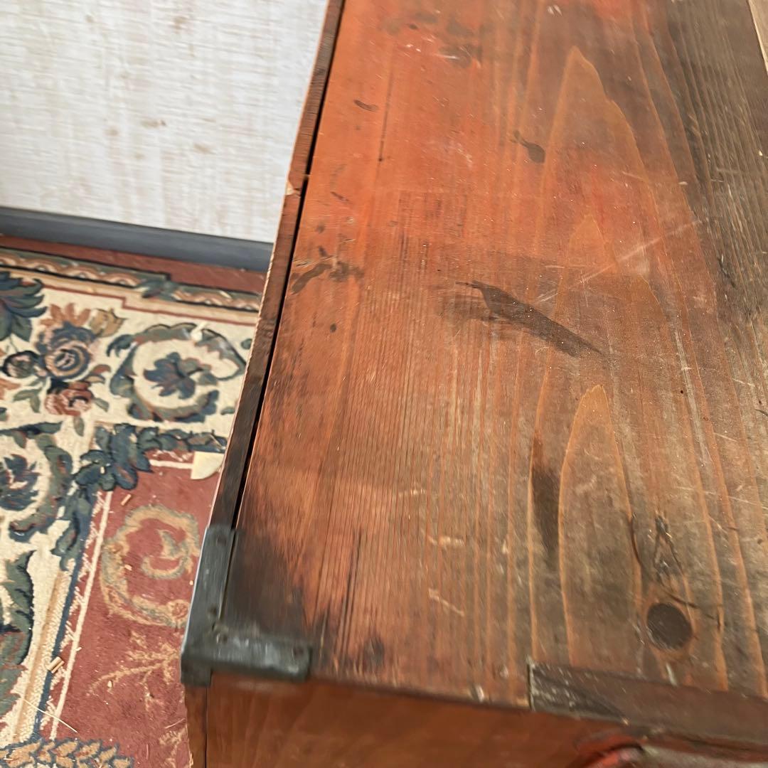 昭和レトロ 古家具 木製箪笥 5段 引き出し箪笥 シャビーな風合い ビンテージ