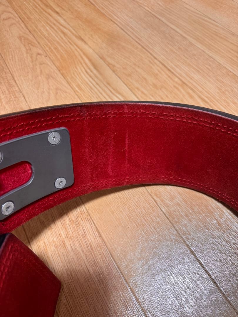 【旧ロゴ】SBD トレーニング・パワーベルト 黒/赤　サイズS