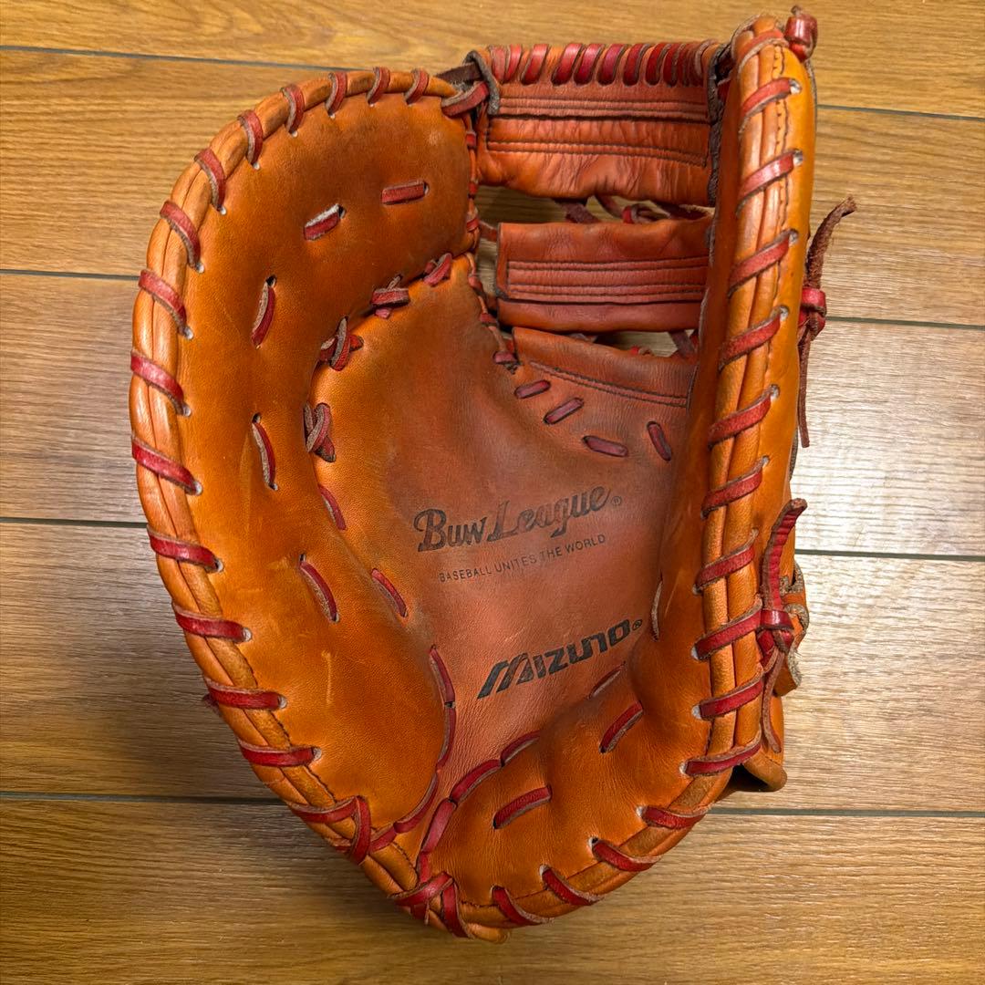 Mizuno Buw League 硬式ファーストミット左用 オレンジ