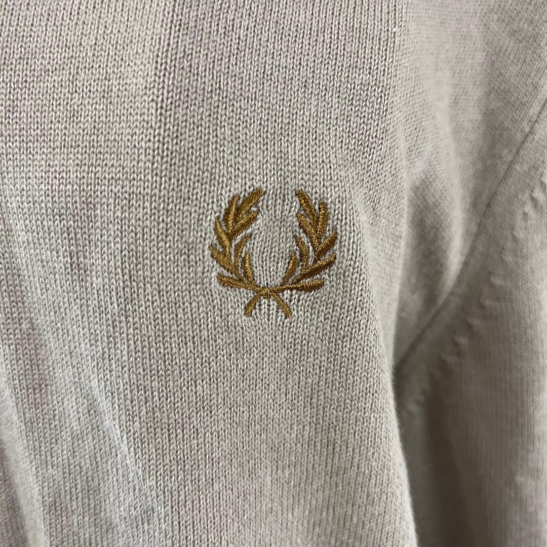 FRED PERRY フレッドペリー ジップアップ ニット ハイネック 月桂樹