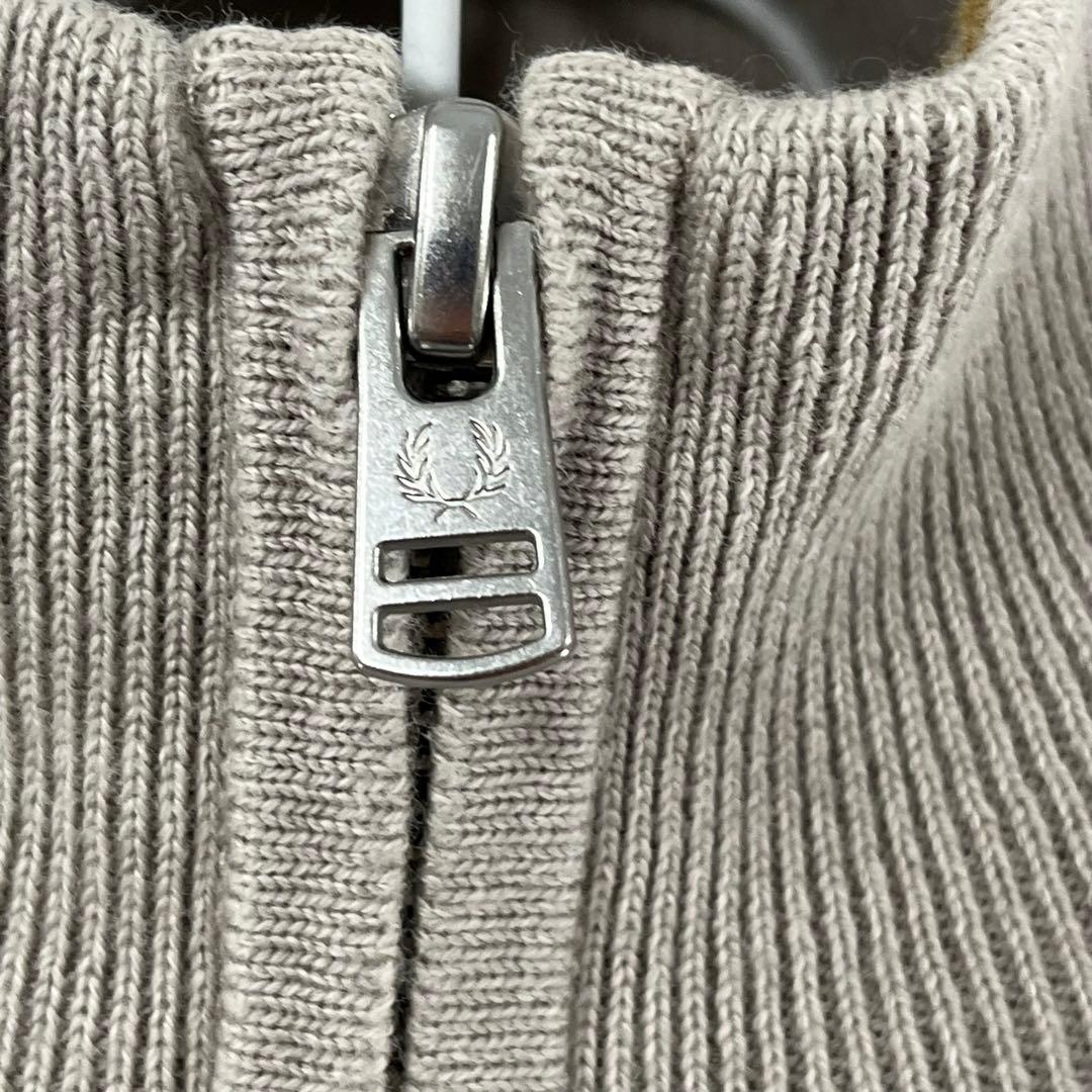 FRED PERRY フレッドペリー ジップアップ ニット ハイネック 月桂樹