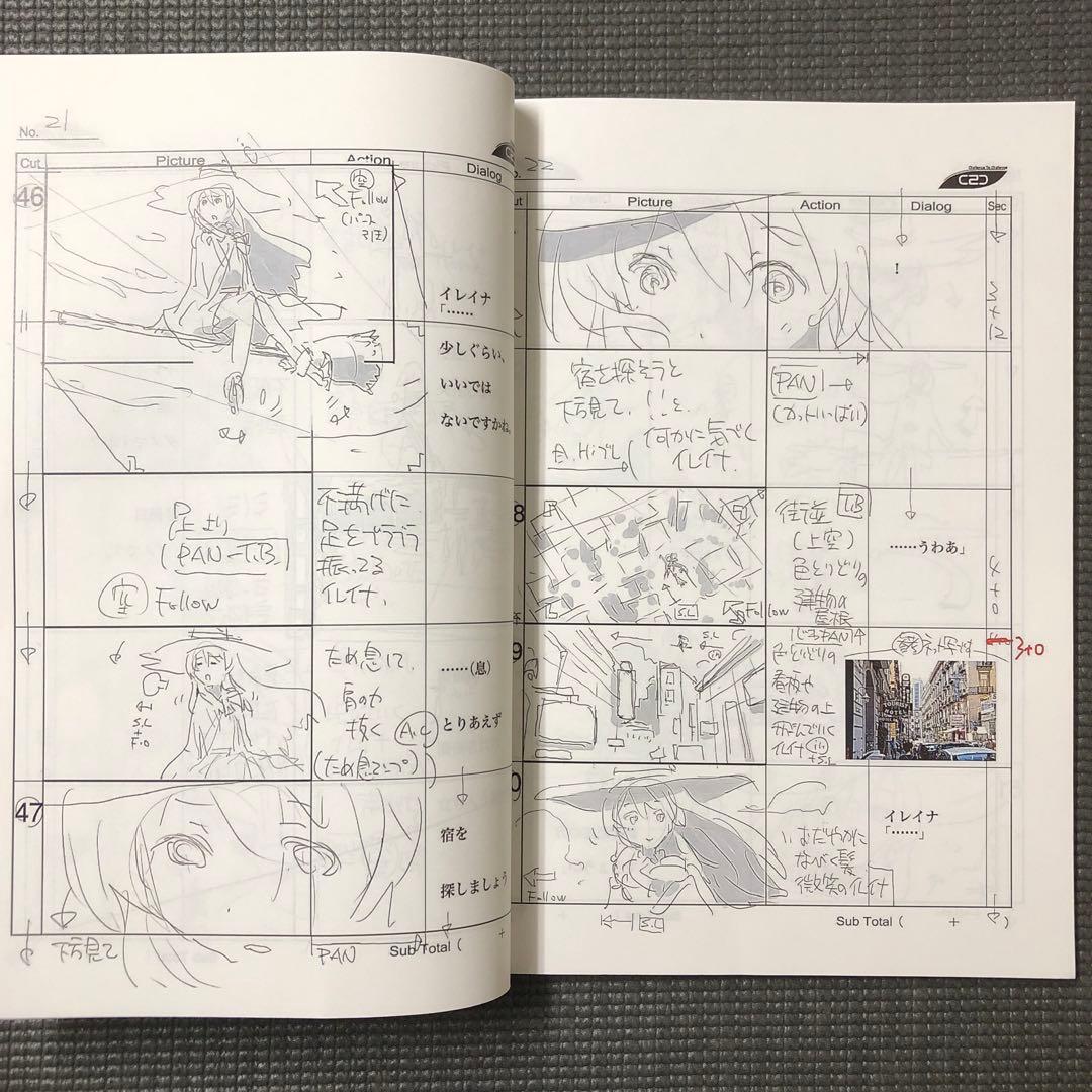 魔女の旅々 アニメ 第5話 絵コンテ 設定資料