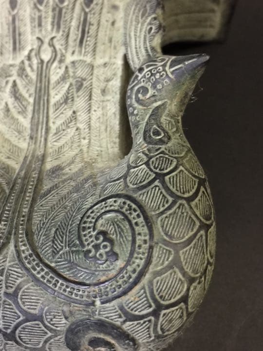 青銅四方尊  時代物  花器 花入  茶道具 華道具 生花