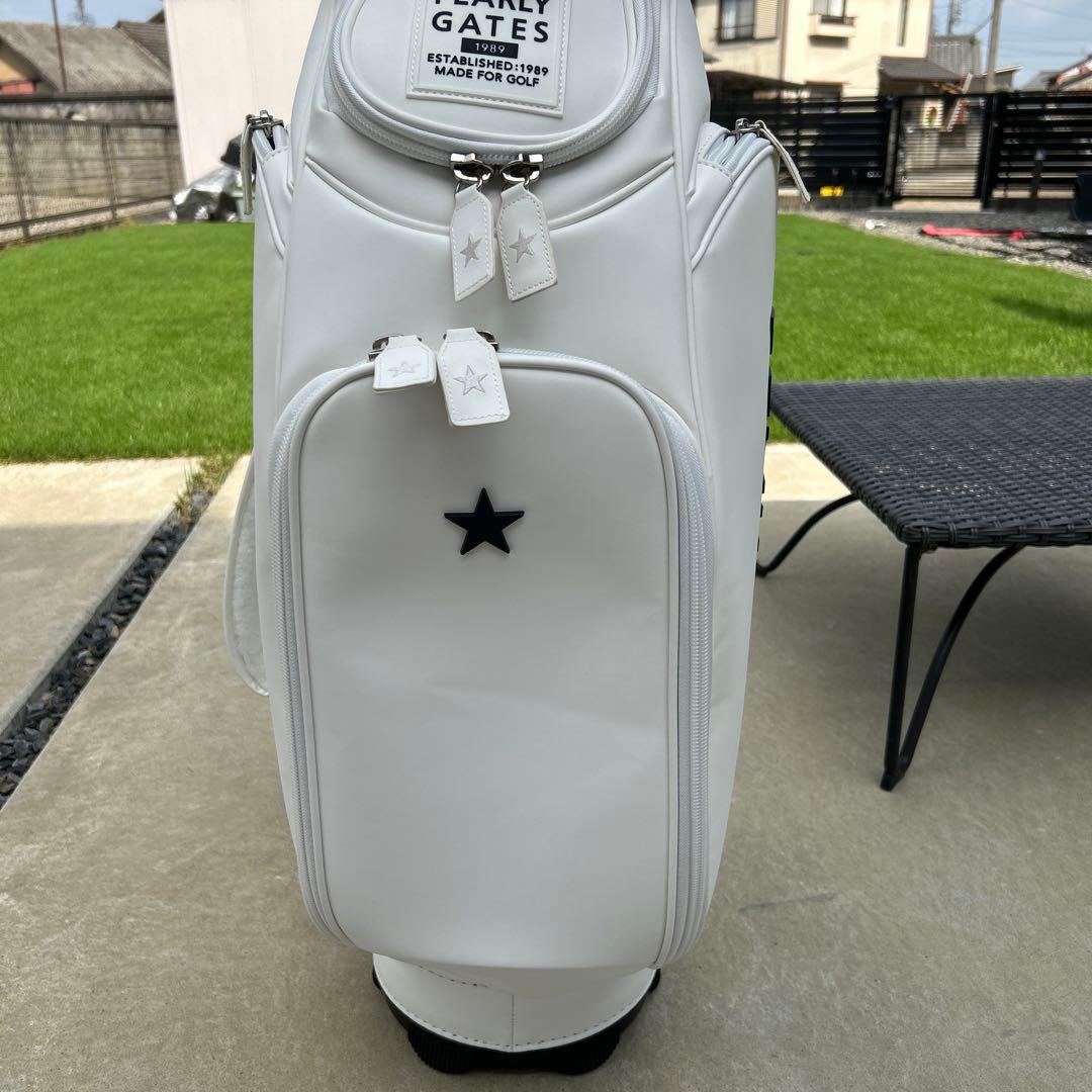 【超美品】パーリーゲイツ　PEARLY GATES　マットレザー　キャディバッグ