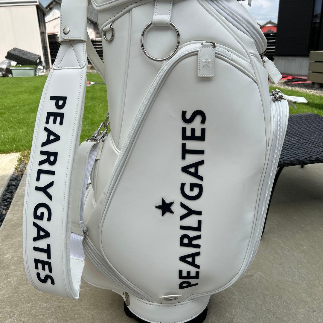 【超美品】パーリーゲイツ　PEARLY GATES　マットレザー　キャディバッグ