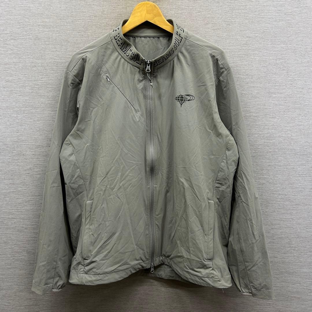 BEAMS GOLF リブ ロゴ ナイロン ジップ ブルゾン ビームスゴルフ