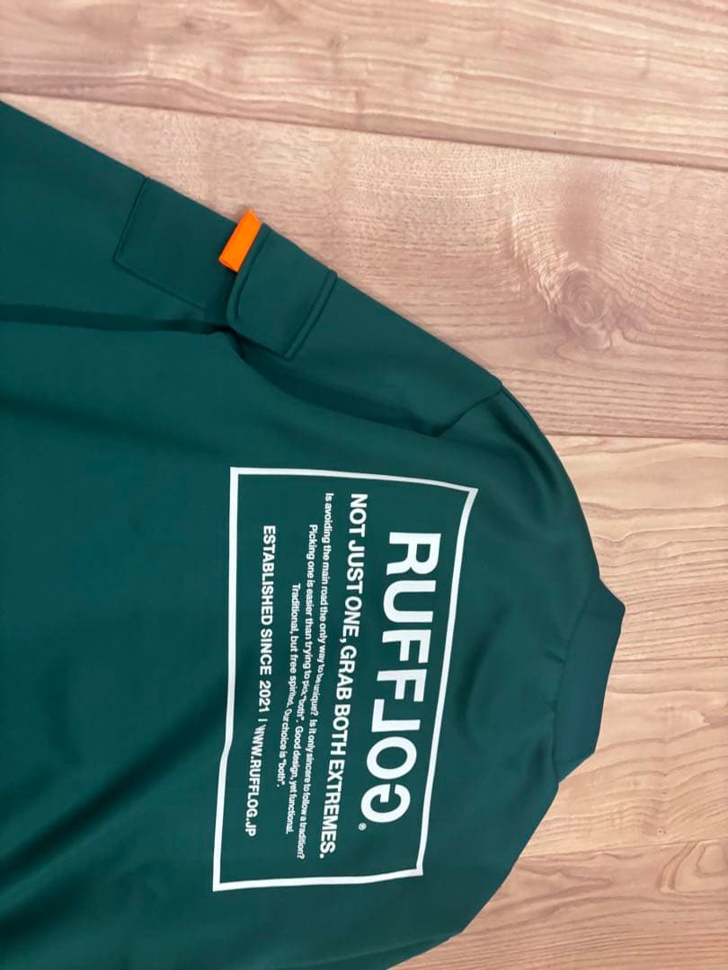 ラフロッグ　バックフレームロゴモックネックシャツ　新品