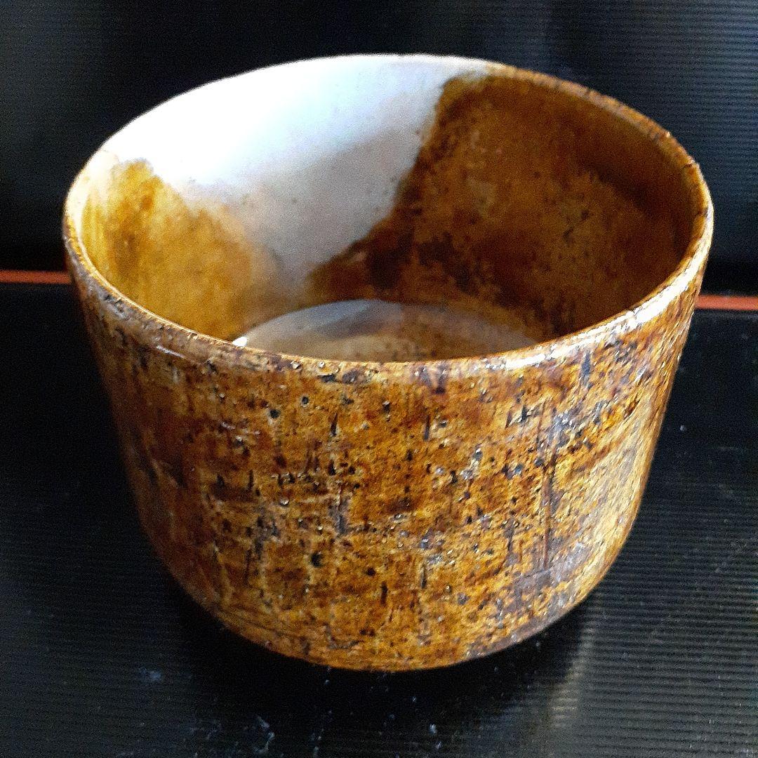 古い唐津筒茶碗