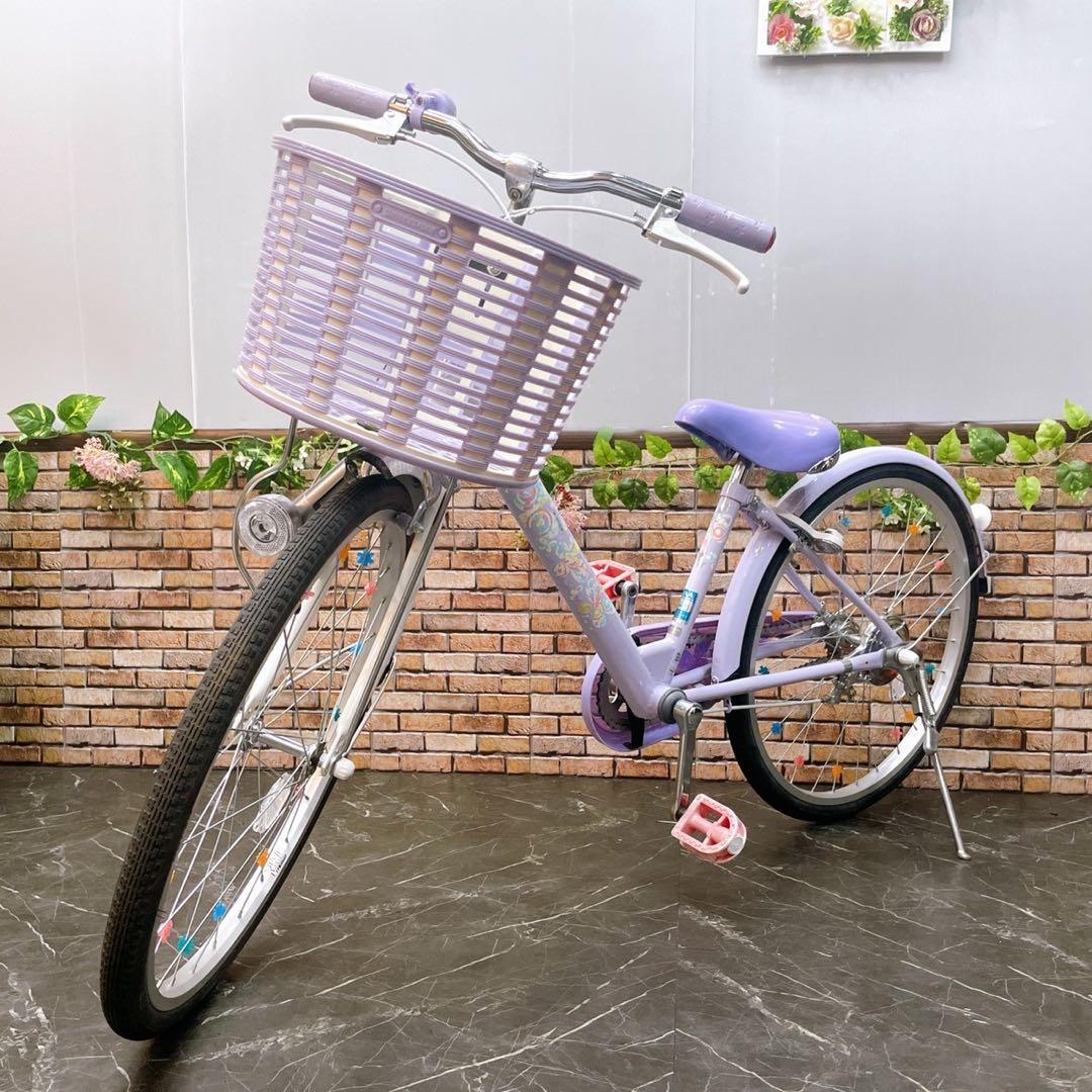 【25】子供用自転車 子供車 ブリヂストン ECOPAL パープル 22インチ